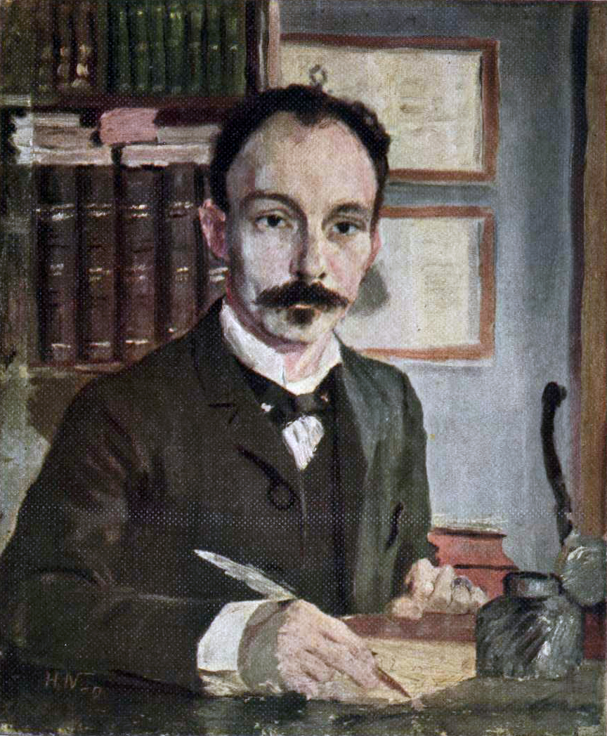 Retrato de José Martí, óleo de Hermann Norman, 1891